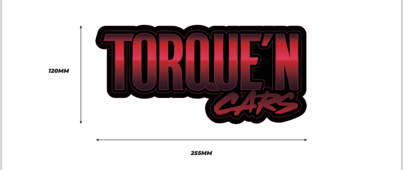 TORQUE'N CARS STICKER